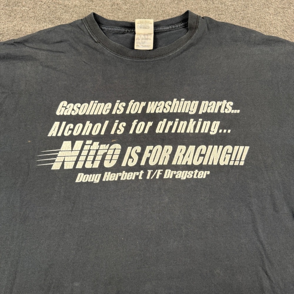 Snap on Nitro Racing Shirt Mens 2XL Black NHRA Drag Racing Trashed Distressed - Picture 4 of 15